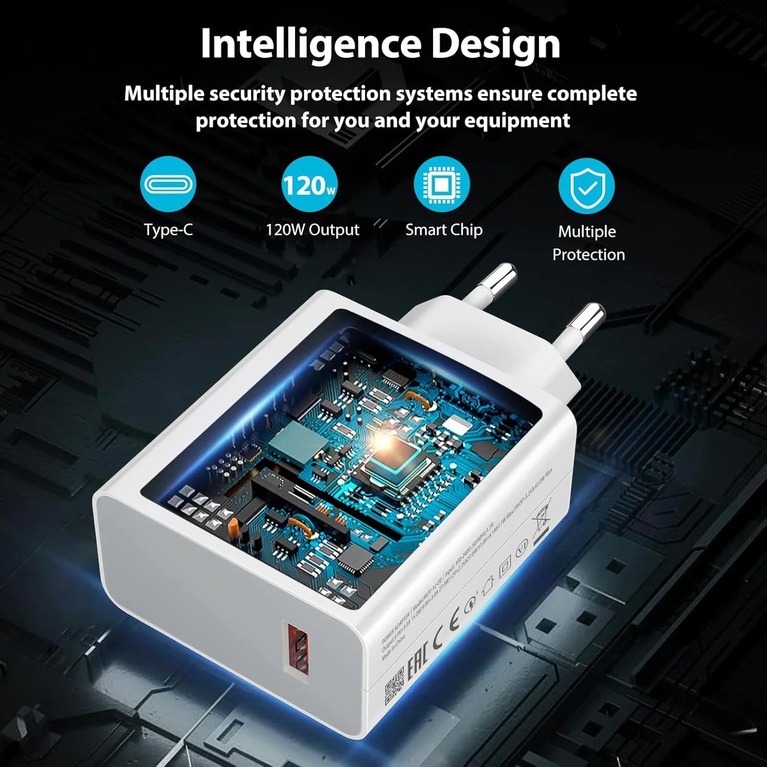 Xiaomi 120w Fast Quick Wall Charger With Cable