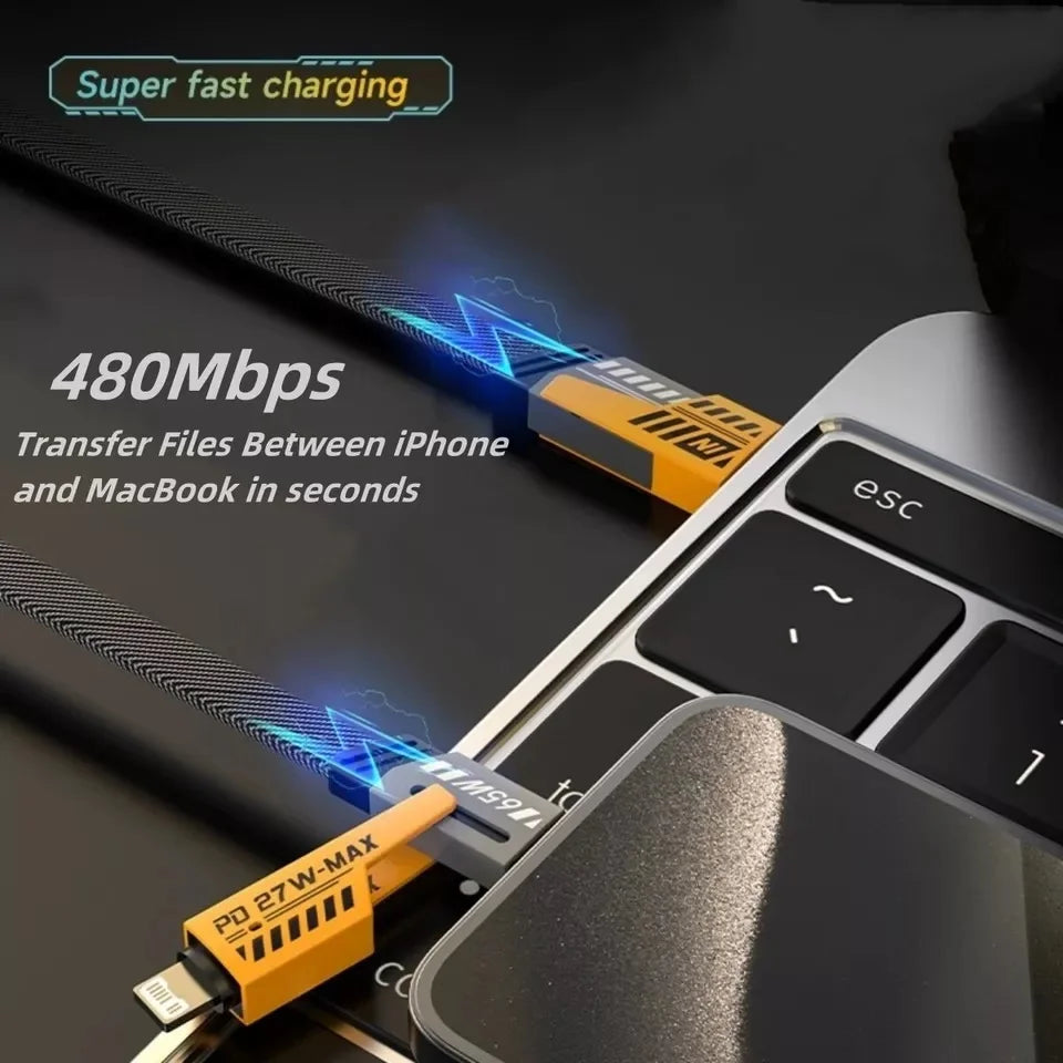 4 In 1 Multi Usb Pd Charging Cable
