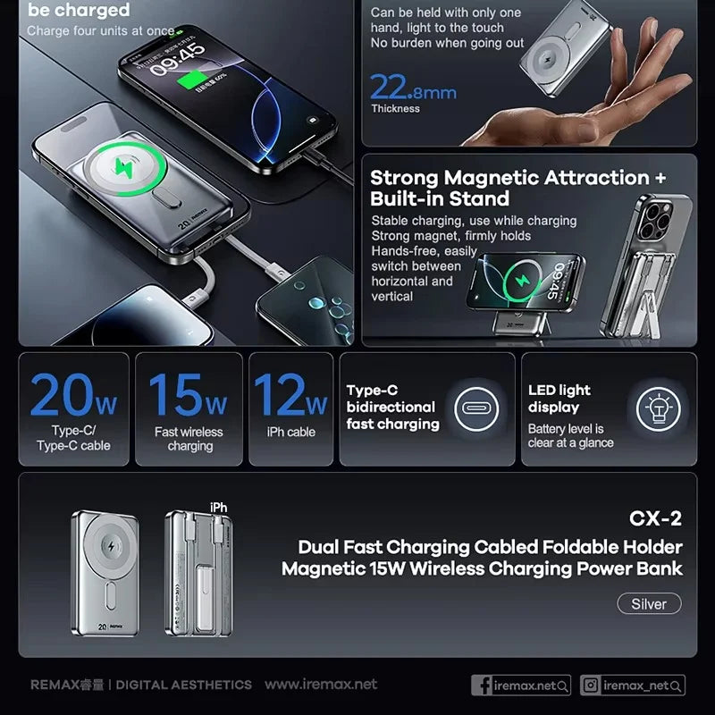 Remax CX-2 Wireless Power Bank