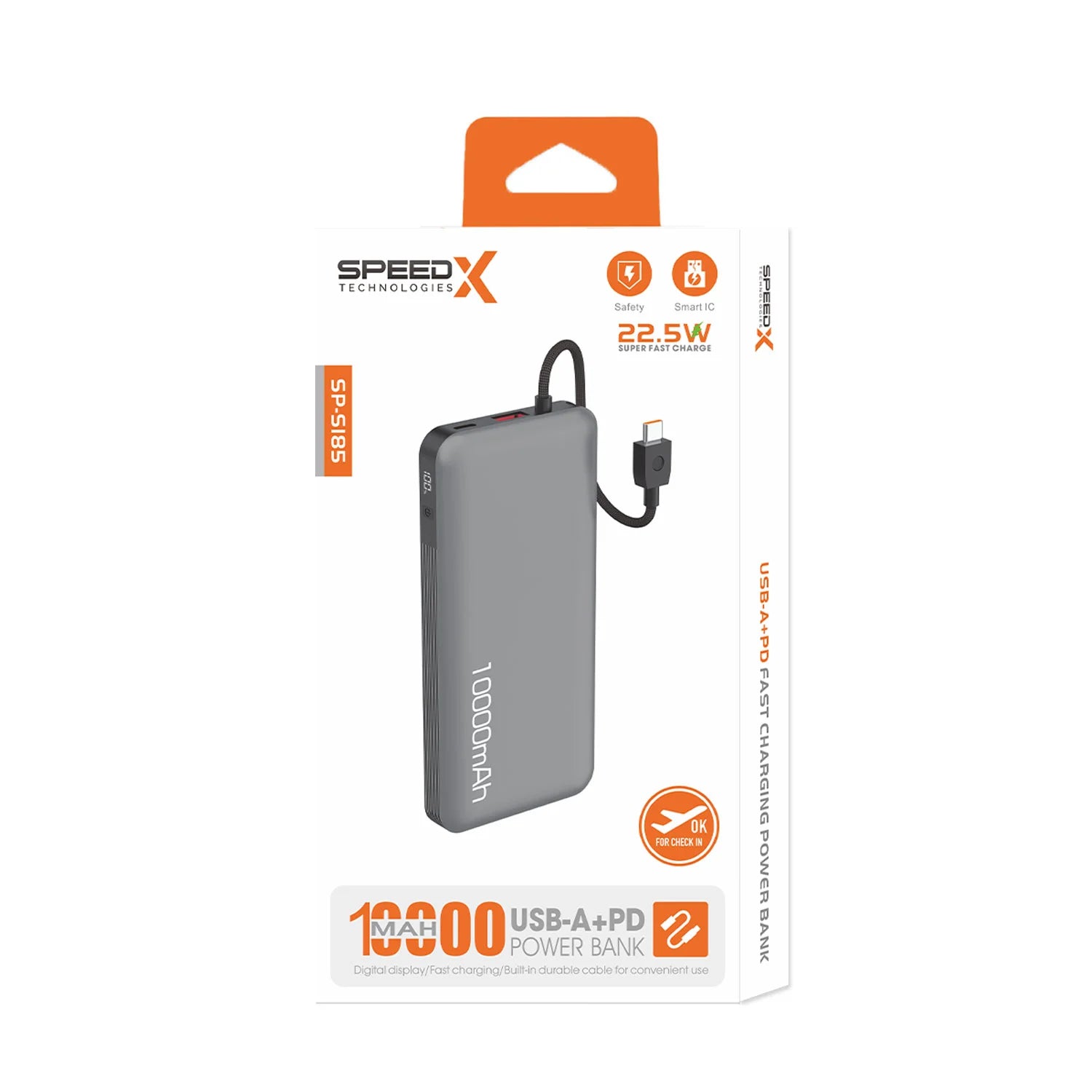 SpeedX 10000mAh Power Bank.
