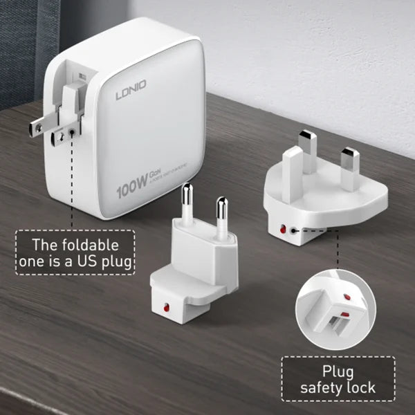 LDNIO Q408 100W Charger