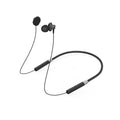 Wireless neckband earbuds with sleek black design for active use