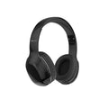 Black over-ear wireless headphones with sleek design and padded ear cups