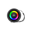 Kisonli RGB LED speaker with colorful light ring and portable design