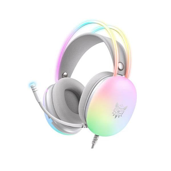 ONIKUMA X25 Pro RGB Gaming Headset w/ Mic – Stereo Surround-white