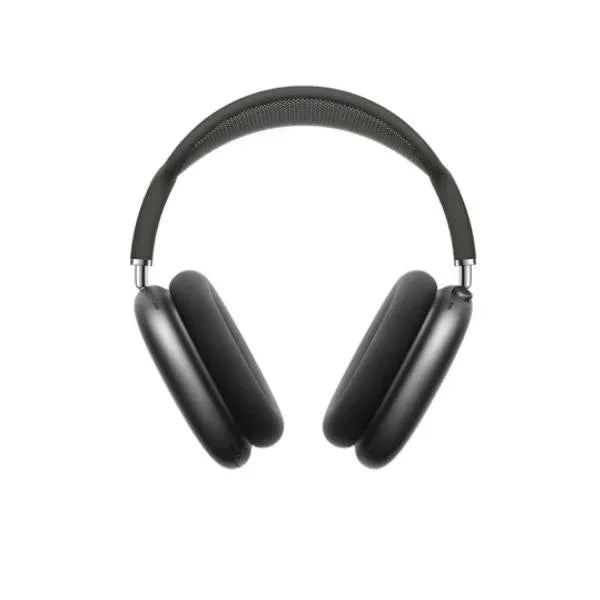 Black over-ear wireless headphones with sleek design and cushioned ear cups