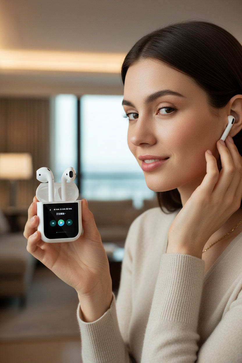 AIRPODS A14 PRO ANC WIRELESS TOUCH DISPLAY